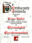 Preview: Ehrenurkunde, handgeschrieben mit 2 Wappen oder Logo im Initial.