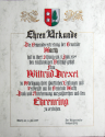 Ehrenringurkunde