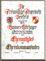 Urkunden Ehrenkommandant