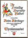 Urkunden Ehrenkommandant