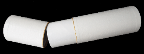 Diplomrollen Weiss mit Chagrinpapierüberzug für A4 & A3 Urkunden.