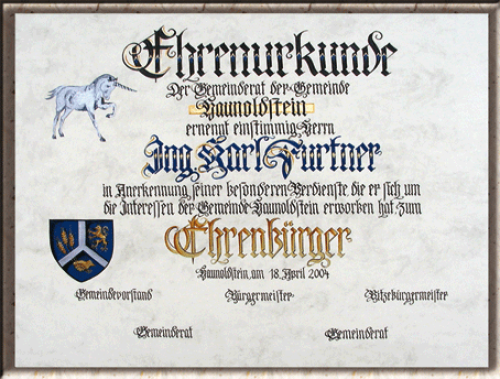 Ehrenbürerurkunde QuerfoEhrenbürgerurkunde Querformarmat