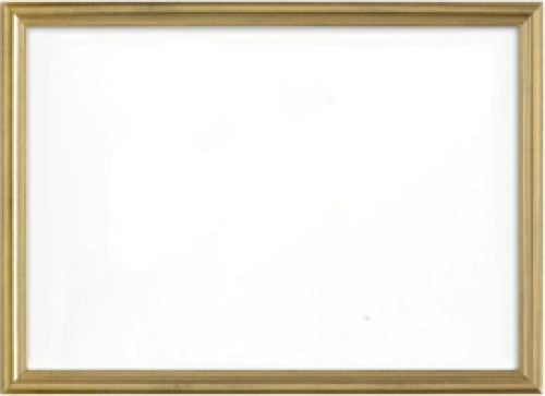 Urkundenrahmen schmal in Gold Größe: 30 x 40 cm.